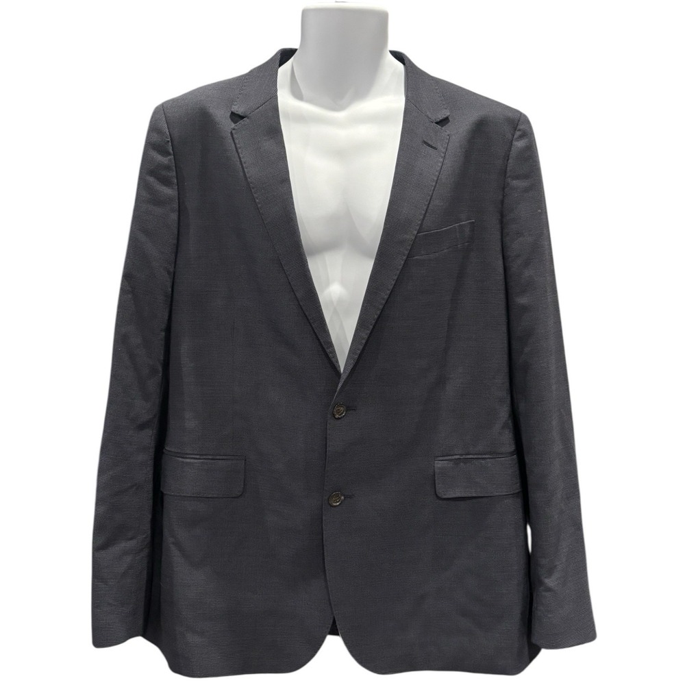Lands' End Men's 44L Wool Blend Tailored Fit Gray 2 Button Sport Coat‎